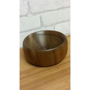 Solid Wooden Serving Bowl Handmade Natural Wood Salad Bowl Eco Friendly Kitchenware Fruit Bowl Durable <b>Tableware</b> - Product Image 1