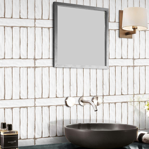 Azulejo de Pared de Porcelana Esmaltada Tallada, 300x300mm, Textura 3D, Azulejos de Cerámica de Lujo para Decoración de Paredes Interiores de Inmuebles Comerciales - Product Image 1