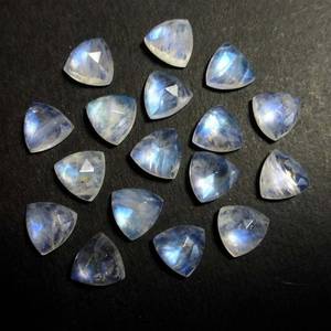 <b>Top</b> Quality Natural Rainbow Moonstone Trillion <b>Rose</b> Cut <b>Rose</b> Cut loose gemstone Jewelry Making Stone <b>Rose</b> Cut Cabochon Heat - Product Image 1