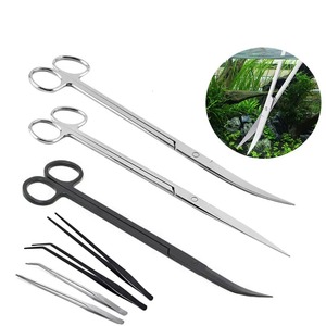 Pinzas para peces, tijeras de acero inoxidable, herramientas para plantas acuáticas, pinzas para acuarios, herramientas para paisajismo acuático de alta calidad - Product Image 2