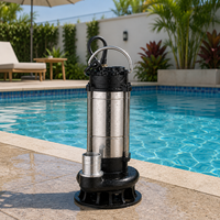 Pompe centrifuge électrique monophasée en acier inoxydable Snow Flake QDX15-18-1.5S 2 HP pour le transport des eaux usées et la lutte contre les inondations