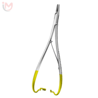 Porte-aiguille manuel en acier TC Mathieu 5,5" (14 cm) – Pince droite pour instruments chirurgicaux dentaires de haute qualité