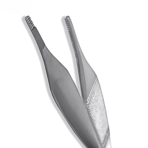 Pinzas Adson Marrones Profesionales para Manipulación de Tejidos Quirúrgicos, Instrumento de Acero Inoxidable de Grado Médico - Product Image 2