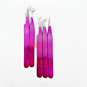 Pinzas Profesionales Transparentes de Acero Inoxidable para Pestañas, Antiestáticas, Duraderas, Herramienta de Precisión para Injerto de Pestañas, 45 Grados - Product Image 5