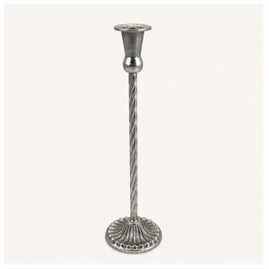 Stylish Silver Twisted Stem Metal <b>Candlestick</b> <b>Holder</b> Taper Candle Stand for Elegant Wedding Table Decor & Events Cheap Price - Product Image 3