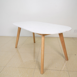 <b>Solid</b> <b>Wood</b> Oval Dining <b>Table</b> for Home Use High Quality Ready Assemble Modern Furniture Dining Room Bulk 6 Seater - Product Image 5