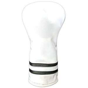 Housse de tête de club de golf pour homme, design en cuir PU, imperméable, doublure extérieure douce, forme allongée avec col extensible élastique, convient à la plupart des drivers - Product Image 1
