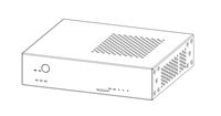 Boîtier de carte mère BL-N129A-BLK NOAH4C sans ventilateur Mini ITX, prend en charge le module UPS, 1*SIM, 4*RJ45, 1*HDMI, 1*7 ports d'antenne