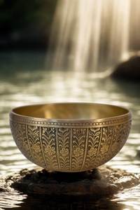 Bol chantant classique en laiton de l'Himalaya produisant des vibrations apaisantes pour la guérison par le Reiki, l'équilibre esprit-corps et les rituels sacrés - Product Image 5