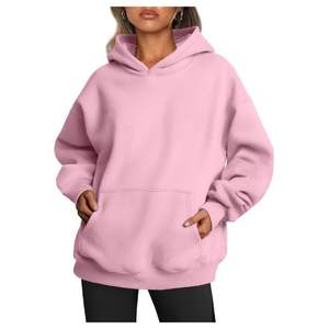 2025 personalizado mujer invierno otoño impreso Sudadera con capucha OEM ODM polar canguro bolsillo Streetwear ropa de moda Logo - Product Image 3