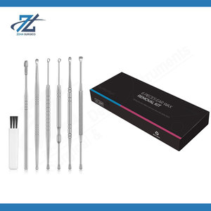 Kit professionnel de nettoyage des oreilles 6 pièces, curettes en acier inoxydable de qualité, outils de retrait de cérumen, kit d'hygiène réutilisable, Pakistan - Product Image 5