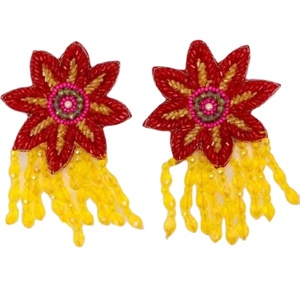 ต่างหูปักลายทำด้วยมือผู้ผลิตเครื่องประดับแฟชั่นต่างหูสำหรับงานปักคุณภาพสูง - Product Image 2