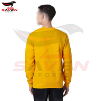 Sweat-shirt pour homme imprimé sur mesure, OEM, haute qualité, coton molletonné lourd, manches longues, col rond, sweat-shirt à enfiler
