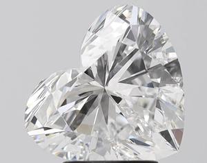 Diamant de laboratoire en forme de cœur de haute qualité, certifié IGI, couleur E, clarté VVS2, cadeau pour l'amour. - Product Image 3