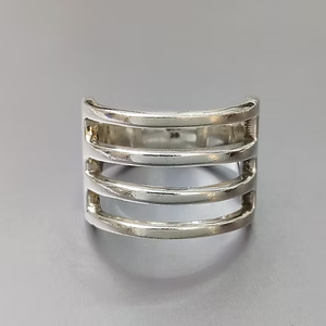 Dainty Handmade Polished 925 <b>Silver</b> <b>Plain</b> Band Comfort Fit <b>Ring</b> Daily Wear And Any Occasion - Product Image 2