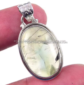 Colgante de piedras preciosas naturales, colgante de joyería, joyería chapada en plata 925, colgante de regalo de compromiso para madre, joyería de plata diaria - Product Image 5