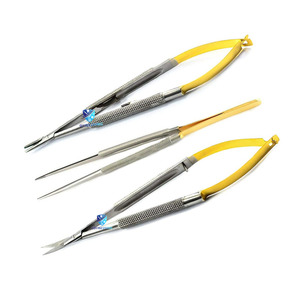 3-Piece Castroviejo Microsurgical Instrument Set with Needle <b>Holder</b> Micro Scissors and Forceps for Dental Ophthalmic Microsurgry - Product Image 6