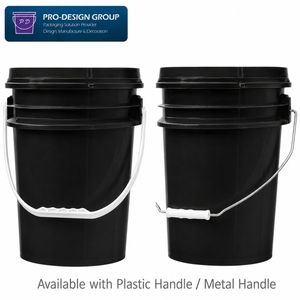 Contenedor de Plástico HDPE Negro de Alta Resistencia, a Prueba de Fugas, de 18L, para Almacenamiento Comercial de Productos Químicos, Logística y Aceite - Product Image 2