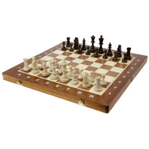Jeu d'échecs en bois fait main, échiquier pliable professionnel de grande taille, pièces d'échecs Staunton de haute qualité, cadeaux d'entreprise, jeu d'échecs - Product Image 1