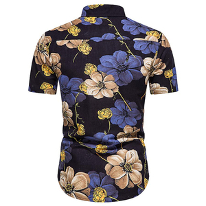 Cheap Price Short Sleeve <b>Beach</b> Wear <b>Men</b> Two Piece <b>Shirt</b> And Shorts Set Print 2026 Custom Summer Casual Made In Pakistan - Product Image 3