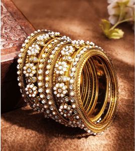 High Quality Certified Third Party Women's Gold Rhodium Plated Brass Bangles Crystal Rhinestone Traditional Design Long Lasting - Product Image 3