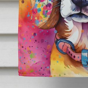 Hippie Dawg gran porche manga poste decorativo patio Banner Multicolor poliéster casa pared colgante ilustraciones banderas multicolores - Product Image 4