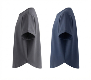 T-shirt personnalisé OEM pour femme, col rond, coupe ample, manches courtes, 100% coton, couleur unie, respirant, tissu jersey décontracté, toutes saisons - Product Image 4