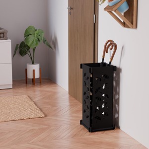 Porte-parapluie en métal doré ajouré, design élégant, idéal pour l'entrée, la maison, l'hôtel, le bureau, rangement stylé et décoration moderne - Product Image 5