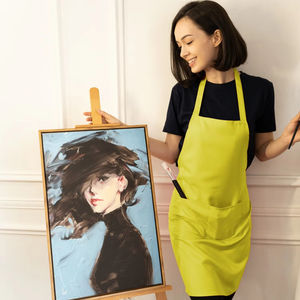 Delantal de cocina sin mangas BEAM 100% poliéster no tejido, transpirable, ecológico, que absorbe la humedad, con bolsillo frontal, para uso diario. - Product Image 2