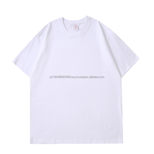 Camisetas de gran tamaño de moda suave y cómodas de algodón 100% de alta calidad, camisetas Unisex con logotipo personalizable - Product Image 2