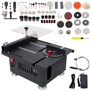 Sierra Eléctrica de Escritorio Multifuncional de 100W, Profundidad de Corte de 16MM, Cuchilla Flexible, Velocidad y Ángulo Ajustables para Sierras Eléctricas - Product Image 1