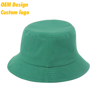Wholesale New Design Summer Beach Denim Custom Printed Embroidery Logo Double-sided Wearing Sun Shade Unisex Bucket Hat - Product Image 1