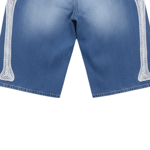 Fabricante de Shorts de Mezclilla con Pedrería de Marca Privada, Soluciones Personalizadas de Embellecimiento, Empaque, Muestras y Etiquetado - Product Image 6