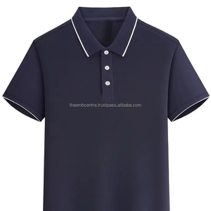 Nueva Camiseta de algodón de verano a la moda para hombre, ropa deportiva informal de manga larga, polos transpirables ajustados, polos para hombre - Product Image 1