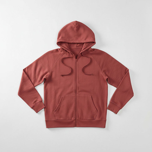 Men Cotton Zip Up Hoodie Soft Fleece Sweatshirt Drawstring Winter Sportswear Casual Apparel - Product Image 4