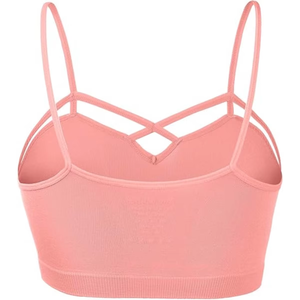 Women Lightweight <b>Strappy</b> Sports Bra Cross Yoga Gym Fitness Workout Activewear <b>Top</b> Wholesale Padded Athletic Bra Activewear - Product Image 2