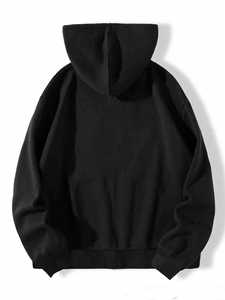 Sudadera con capucha vintage de peso pesado personalizada para hombre, de corte holgado, con pedrería, de fibra de bambú, lavado ácido, antipilling, con bolsillo - Product Image 2