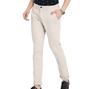 Pantalon chino bleu sarcelle pour homme, coupe slim moderne, en coton, couleur unique, bas de garde-robe tendance pour homme, qualité supérieure - Product Image 4