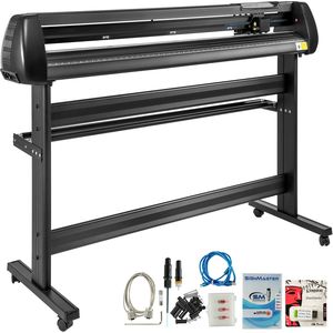 Taglierina elettronica in vinile da 53 pollici con velocità di forza regolabile del Plotter della stampante manuale per il supporto per la realizzazione del segno incluso - Product Image 1
