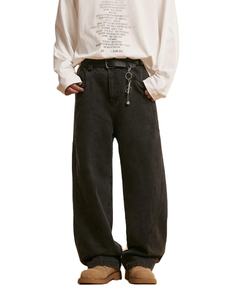 กางเกงยีนส์เข้ารูปพอดีตัวสำหรับผู้ชายเทรนด์ใหม่2025กางเกงยีนส์ทรงตรงหรูหราแบบลำลองสำหรับนักธุรกิจ - Product Image 1