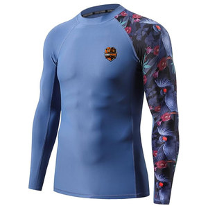<b>Men</b> Breathable Lightweight Rash Guard Fitness Wear Full Sleeve Quick Dry Sport <b>Top</b> for Surfing <b>Swimming</b> Workout and Gym Training - Product Image 1