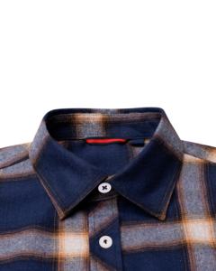 Chemises décontractées à manches longues en flanelle à carreaux 100 % coton pour hommes, idéales pour les vacances, vente en gros - Product Image 2