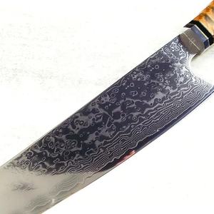 Couteau de chef personnalisé fait main Jexmoo en acier carbone avec lame de 8 pouces, manche élégant, étui en cuir - Cadeau pour chef - Product Image 6