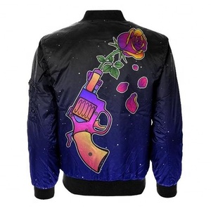 Veste de sport OEM pour hommes Veste Winer de haute qualité personnalisée coupe-vent de sport d'extérieur pour hommes Blouson bombardier pour hommes - Product Image 5