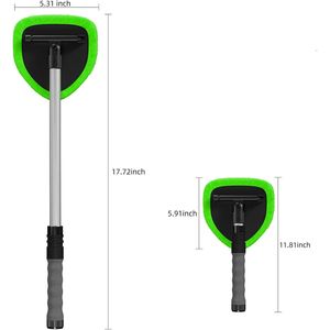 Strumento Estensibile per la Pulizia del Parabrezza Han con 4 Cuscinetti in Microfibra Riutilizzabili e Lavabili, Pulitore per Finestrini Auto - Product Image 2