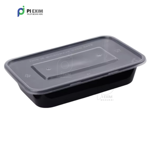 Contenedores de plástico para preparación de comidas, proveedor mayorista sin BPA | Contenedores de almacenamiento de alimentos reutilizables para llevar | Comida desechable sin BPA - Product Image 2