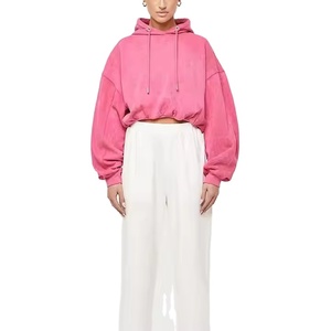 Nouveau sweat à capuche de lavage vintage pour femmes personnalisé sweat à capuche de sport surdimensionné de haute qualité 2026 - Product Image 2