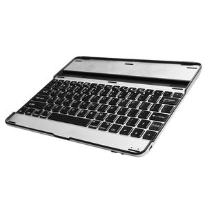 Funda con Teclado Inalámbrico de Aleación de Aluminio Plateado y Negro para Tablet - Product Image 3