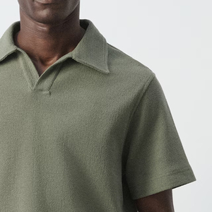 Chemise en coton décontractée pour homme, style business, avec col rabattable, design streetwear tendance, avec logo et design personnalisables 2026 - Product Image 4