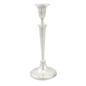 Support de bougie conique minimaliste en argent, bougeoir en métal, centre de table contemporain, décoration pour la maison et les événements, porte-bougies - Product Image 5